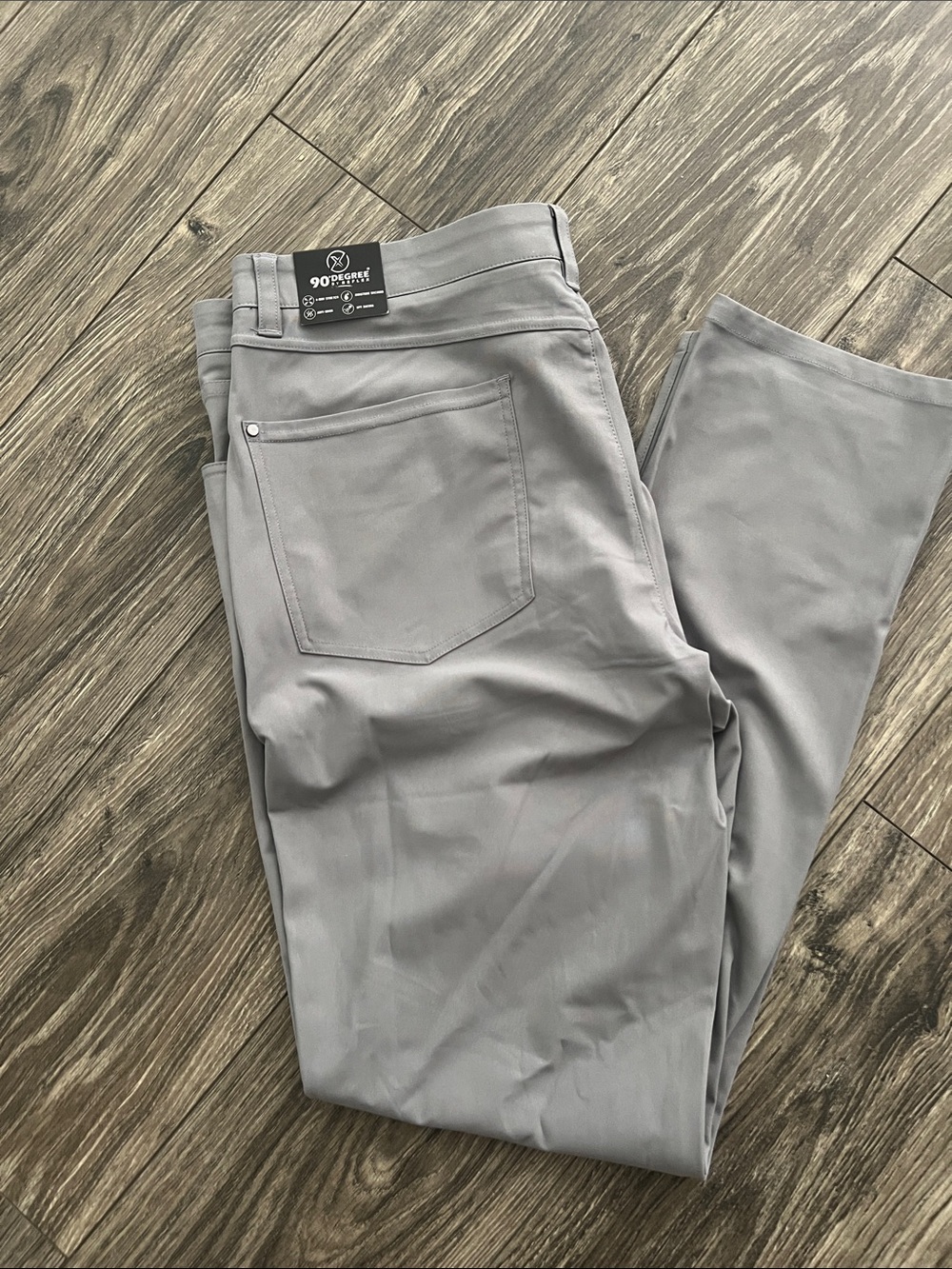 Men’s 90 Degree By Reflex Gray Stretch Performance Pants